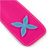 Fresh pink and blue paddle