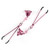 Fresh pink bell nipple clamps