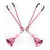 Fresh pink bell nipple clamps