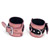 Pretty in pink wrist cuffs