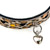 Leopard bling collar
