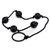 Onyx love beads