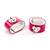 Pink heart ankle restraints