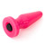 Vibrating silicone neon anal plug