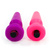 Vibrating silicone neon anal plug