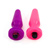 Vibrating silicone neon anal plug