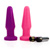 Vibrating silicone neon anal plug