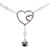 Double hearts belly chain