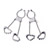 Silver heart and star nipple charms