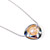 Silver pearl nipple chain