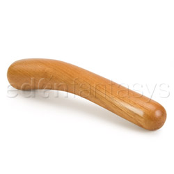 Double Dildo Handcrafted wooden dildo 230 Brown
