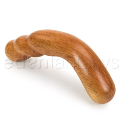 Double Dildo Handcrafted wooden dildo 261 Brown