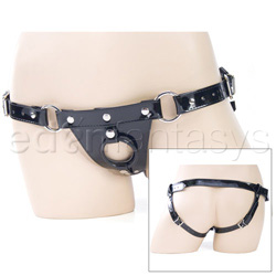 Double Strap Harness Black cat harness