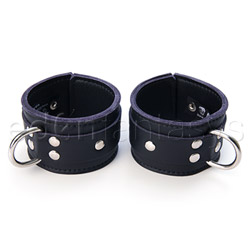 Ankle And Wrist Restraint Vegan jaguar cuffs Black