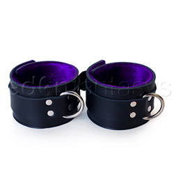 Ankle cuff - Purple fur lined ankle restraints