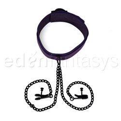 Bdsm collar - Crave collared nipple clamps