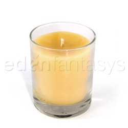 Beeswax aromatherapy candle in a jar