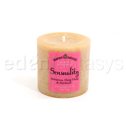 Candle - Beeswax aromatherapy pillar candle (lemon grass)