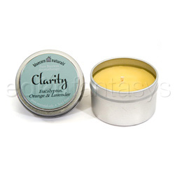 Candle - Beeswax aromatherapy candle in tin (palmarosa)