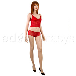 Camisole set - Mesh cami with tanga shorts (S)