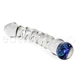 Colorful spiral G-spot wonder with dichro marble