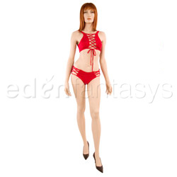 Camisole set - Cropped cami and tanga shorts (L)