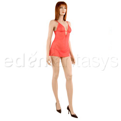 Chemise And Panty Set - Chiffon chemise and thong (M)
