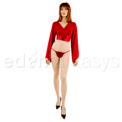 Top And Panty Set - Satin wrap set (S)