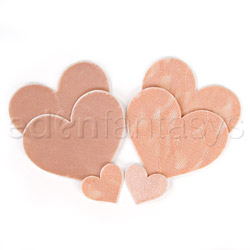Crme heart pasties AB
