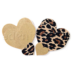 Leopard heart pasties AB