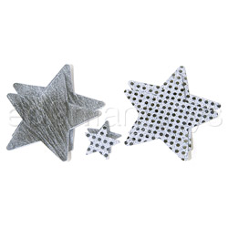 Light silver star pasties (BC)