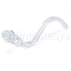 Double dildo - Deluxe crystal wand (Clear)