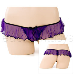 Sexy panty - Ruffled trim g-string