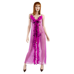 Sexy gown - Flamingo gown with g-string (S)