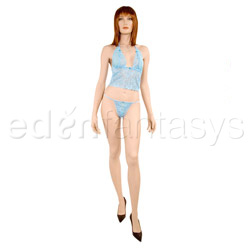 Bra And Panty Set Blue mist bralette and thong S