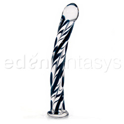 Glass dildo, Glass G-Spot Shaft - G-spot twister (Green)