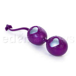 Vaginal exerciser, Vaginal ball - Dare devils (Plum / Silver)