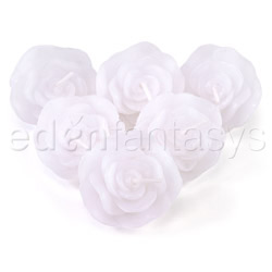 Candle - Floating roses (White)
