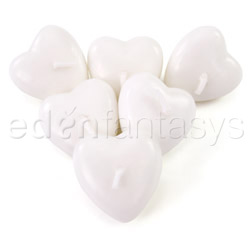 Candle Floating hearts White