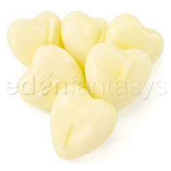 Candle Floating hearts Yellow