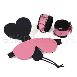 Bondage Kit - Pink bound leather kit