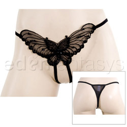 Crotchless panty - Butterfly crotchless panty