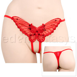 Crotchless panty - Butterfly crotchless panty