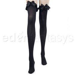 Thigh highs - Thigh highs with ruffles and bows