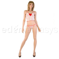 Camisole set - Halter set with embroidered heart