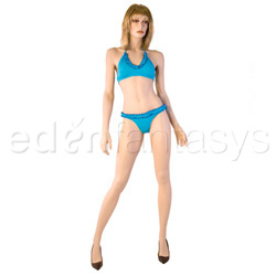 Bra And Panty Set Ruffle halter bra set