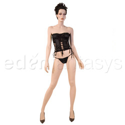 Bustier And Panty Set - Lace up bustier set (SM)