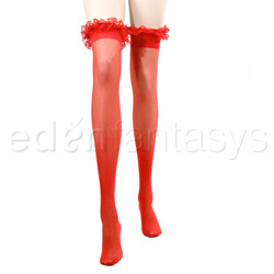 Ruffled stockings
