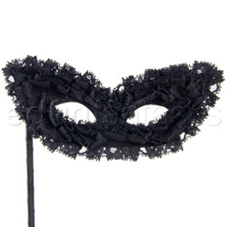 Bondage mask - Ruffle masquerade mask