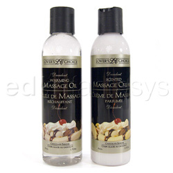 Scented massage combo (chocolate sundae) - Sensual kit